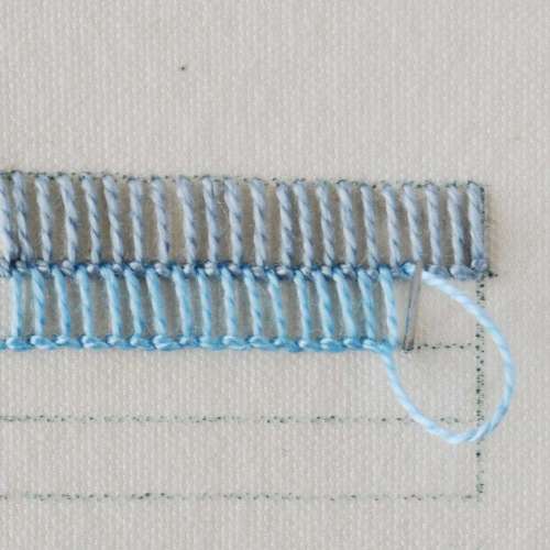Buttonhole shading step 2
