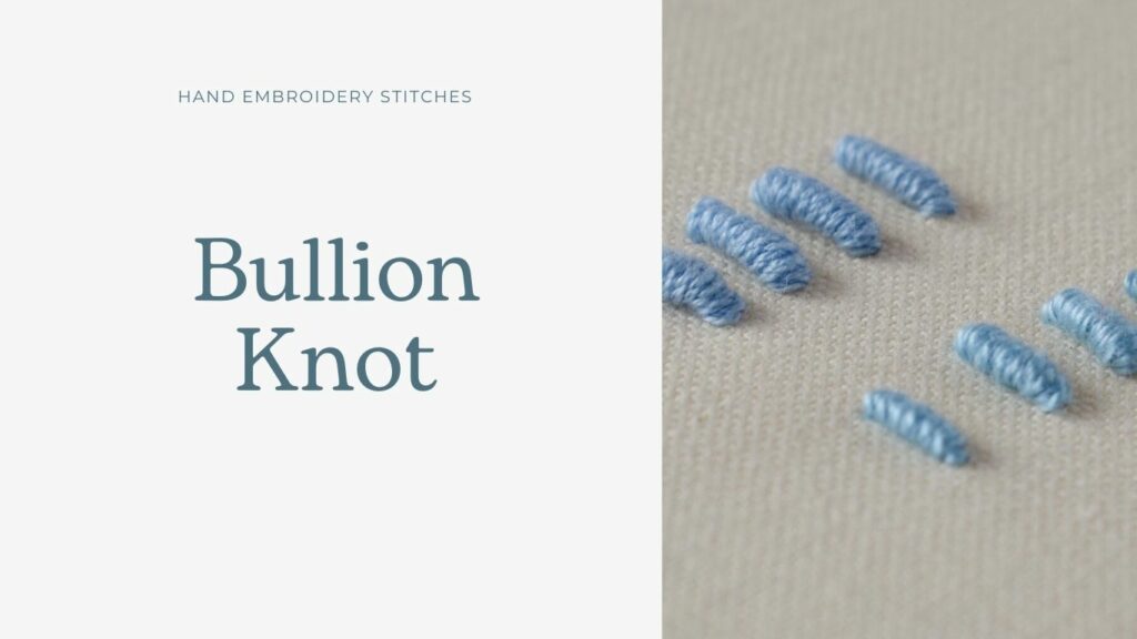 Bullion-Knotenstich-Sticktechnik