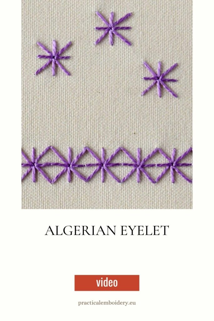 Master Algerian Eyelet Stitch