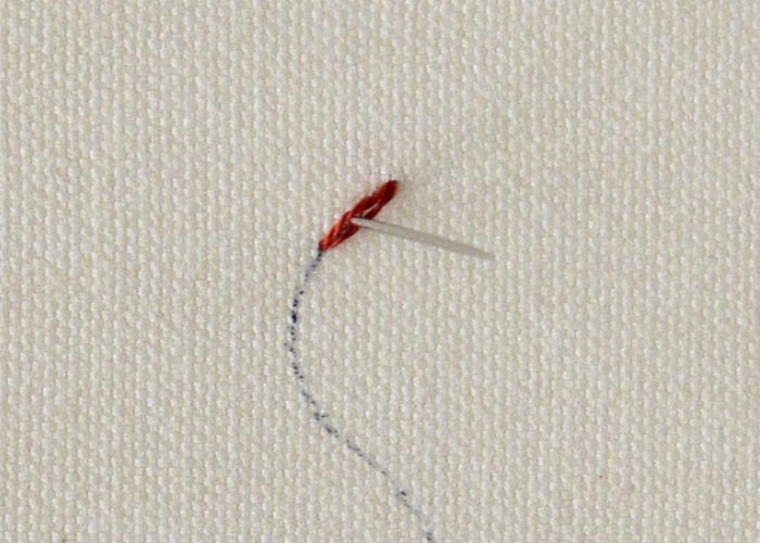 Split Stitch Schritt 2
