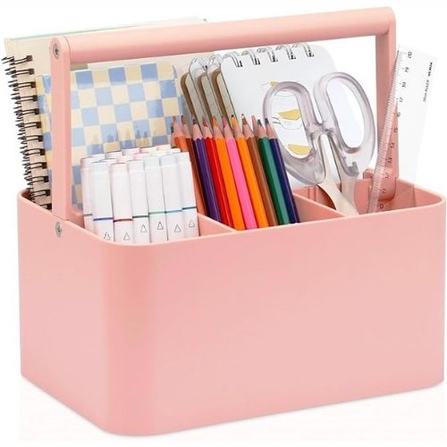 Organizer per caddy con maniglia e divisorio regolabile su Amazon
