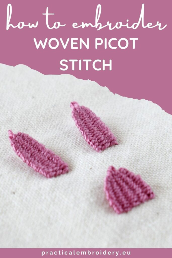 Gorgeous Woven Stitch for Embroidery Leaves