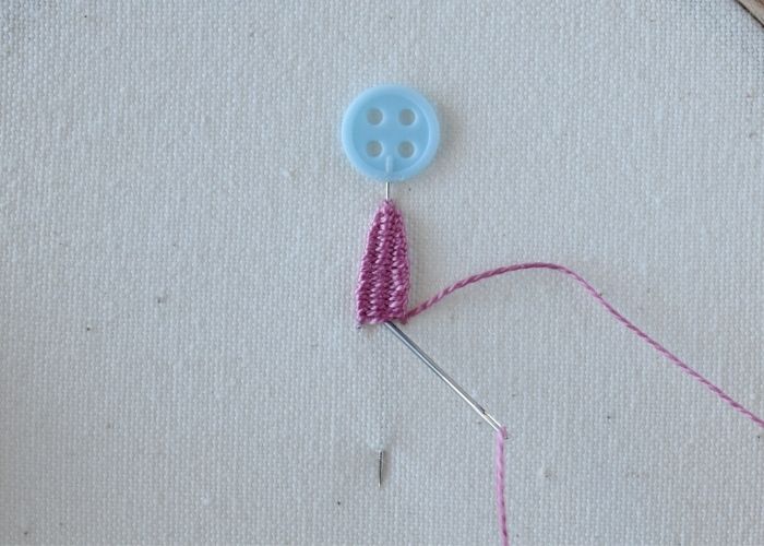 Detached Woven Picot Stitch Step 9
