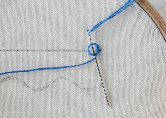 How to make Knotted Chain Stitch