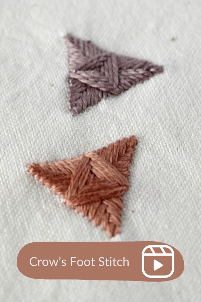 Crow’s Foot Stitch Made Easy: Video Tutorial PIN image